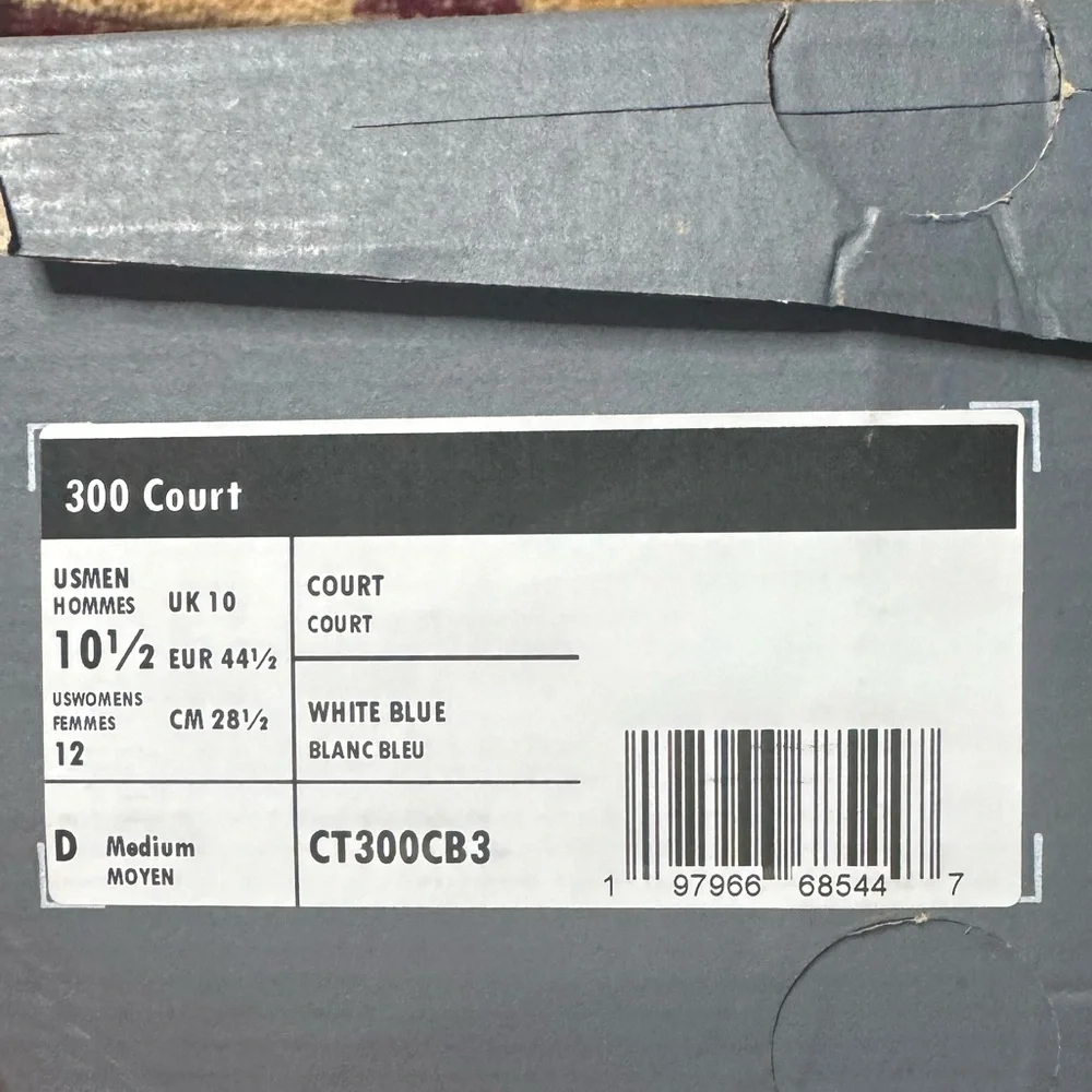 New Balance 300 Men's White & Light Blue Sneakers Size 10.5 - Picture 3 of 4